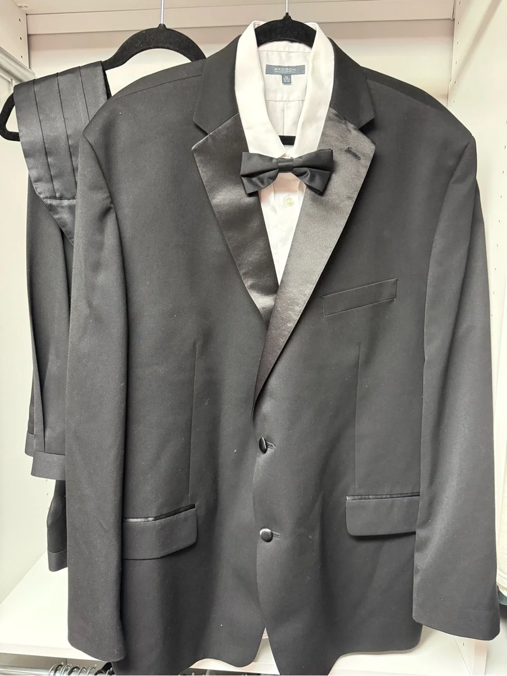 Madison Classic Black Tuxedo Jacket with Satin Lapel